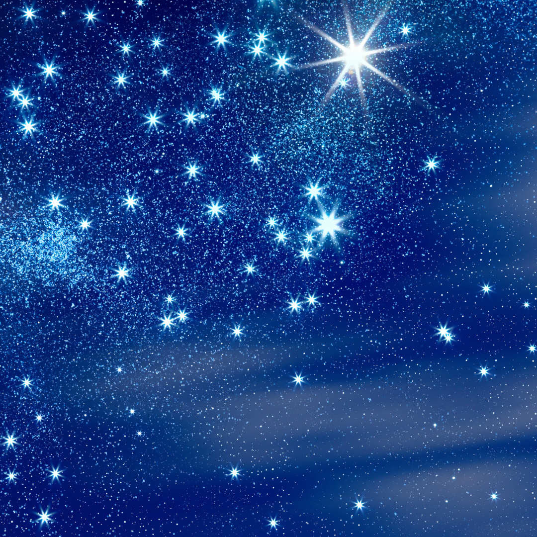 A starry night sky