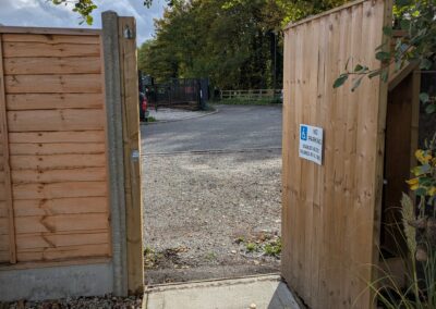 Exit from Level Centre garden