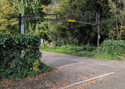 A car park entrance