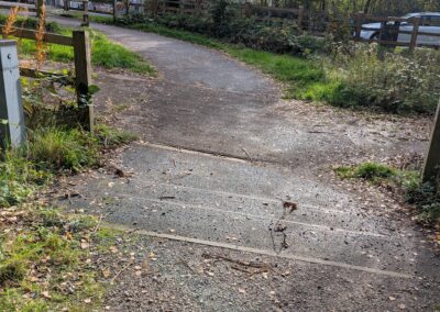A footpath entrance