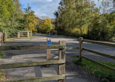 A footpath entrance