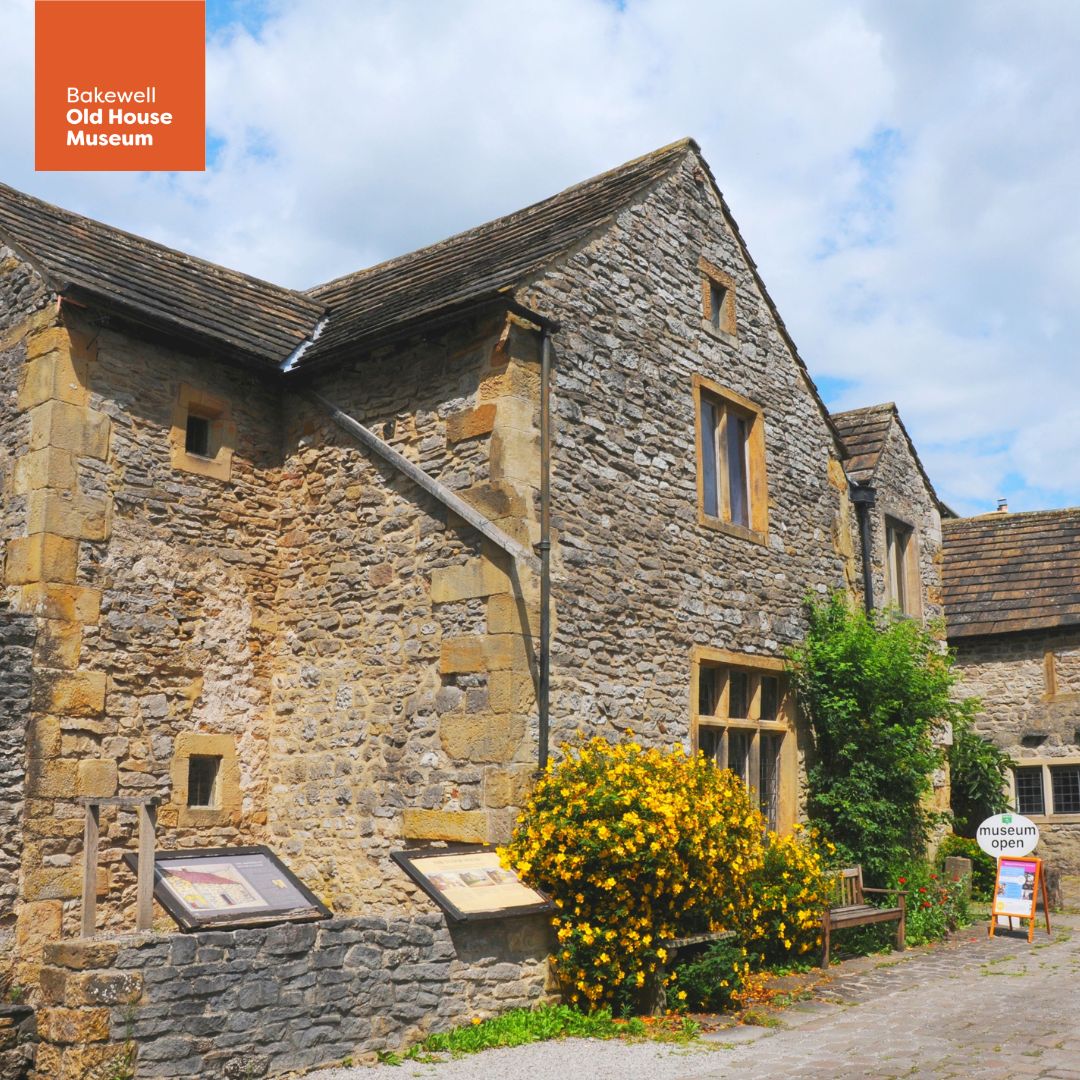 An exterior of a Tudor building